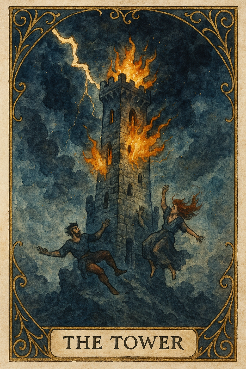 The Tower Tarot Card